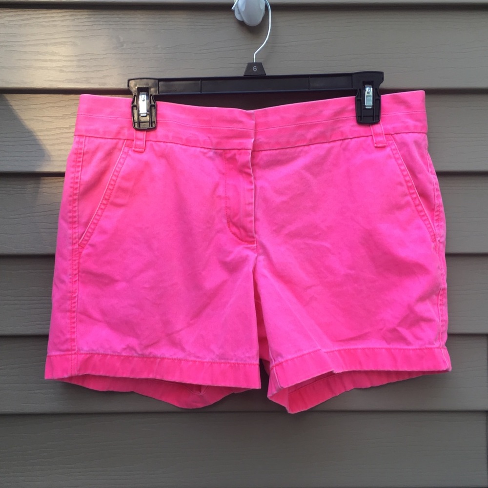J.Crew Hot Pink Chino Shorts
